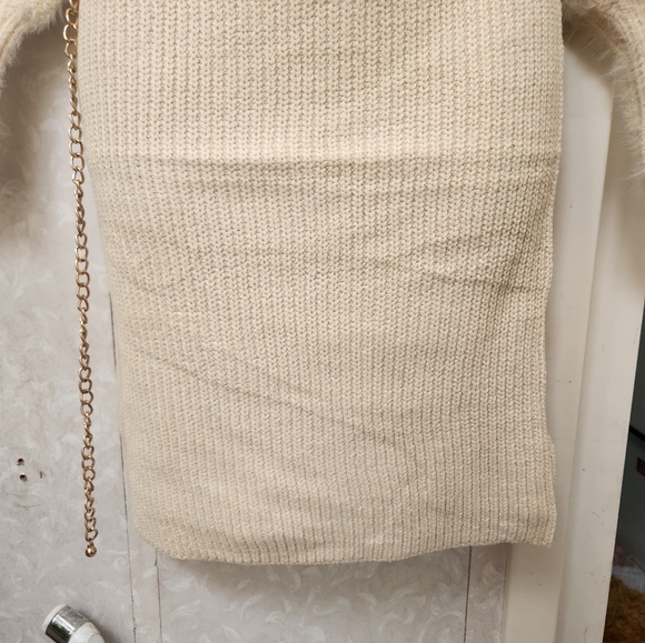 Thick Winter Knitted Bodycon Ribbed Sweater Dress - Picture 12 of 17